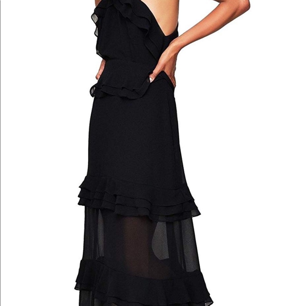 AFRM Tiered Maxi Dress in BLACK size Medium